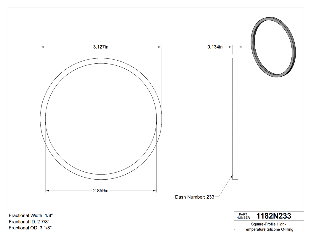 Technical drawing - 1182N233